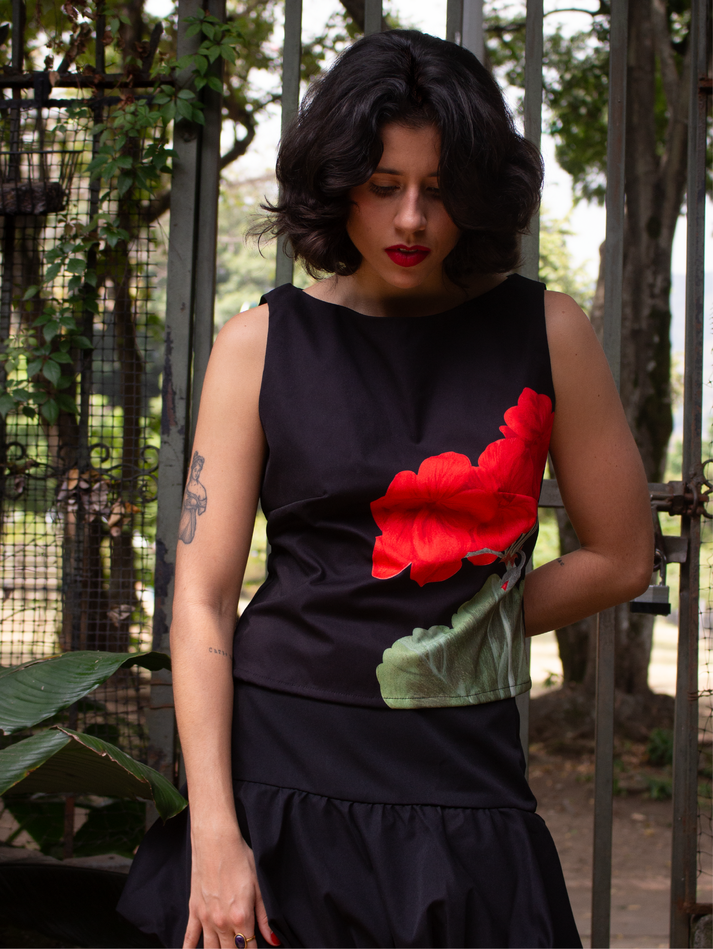 Top Geranium - Negro
